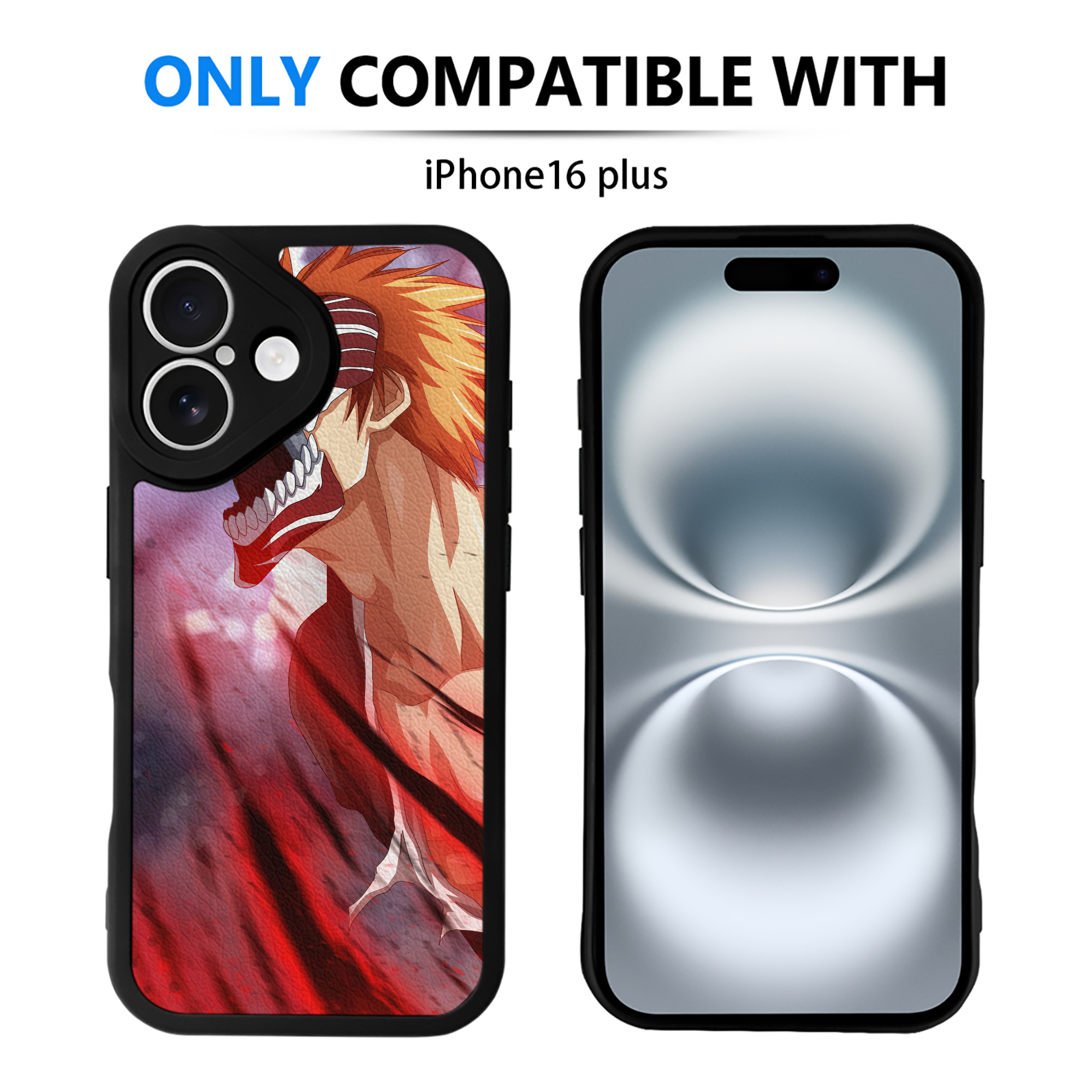 （画像用） ブリーチ BLEACH 【iPhone 16シリーズ対応】シリコンスマホケース（レザー調） 材質：シリコン